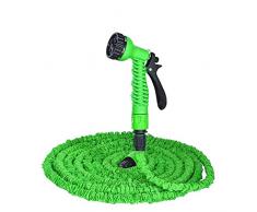 Tubo Estensibile da Giardino, 100FT 30m Tubo Irrigazione con 7 Funzioni di Spruzzo, con Adattatore, Utilizzato per lirrigazione Del Giardino, il Lavaggio Dellauto, il Bagno Degli Animali Domestici