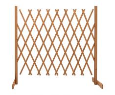 vidaXL Traliccio da Giardino Arancione 180x100 cm Massello di Abete Recinzione Giardino Legno Separe Divisorio Esterno