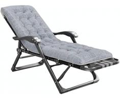 Sedia Oversize Zero Gravity XL Poltrone reclinabili Sedia Pieghevole Imbottita con Imbottitura in Cotone Chaise Lounge Extra Larga per Spiaggia da Giardino allaperto a Bordo Pisci