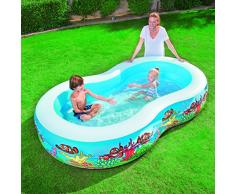 Bestway 54118 - Piscina Family a Otto Barriera Corallina, 262 x 157 x 46 Cm