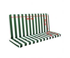 Buonocore Aldo Nuove Idee Cuscino per Dondolo 2 posti lastra 110 Cm Bianco/Verde
