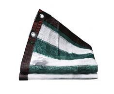 Tenda da Sole A Vela, Panno in Rete Ombreggiante, Protezione Solare Resistente al Vento, Protezione UV, Rete Parasole, Veranda Esterna, Balcone, Veranda, Verde,Dark Green,1x1m