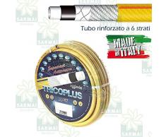 TUBO POMPA IRRIGAZIONE PER GIARDINO 6 STRATI TRICOPLUS 5/8 POLLICI 4 STAGIONI (50 metri)
