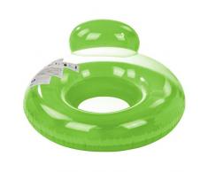 Jilong Pool Lounger, Lounge Green Ø 118 cm Piscina Poltrona per Acqua con portabicchieri Unisex-Kids, Verde GL9, 1 persona