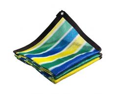 Rete Ombreggiante Strisce Colore,Vela Ombreggiante,Tessuto Ombreggiante,Rete Telo Ombra Traspirante Resistente Ai Raggi UV,Per Serre/Terrazza Esterna/posto Auto Coperto/piscina(6x8m/19.7x26.2ft)