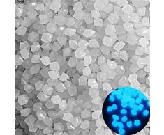 1200PCS Glow in The Dark Ciottoli da Giardino, Ciottoli da Giardino Rocce Decorazioni for Interni Esterni Pietra Luminosa for Passerelle Vialetto Cortile Erba Acquario Decorazione di Halloween ( Color