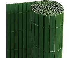 Rotolo Arella PVC Giardino Lunghezza 3 metri Altezza 1,5 metri Cannette Recinzione Stuoia ombreggiante Regolabile Esterno Copertura Oscurante Privacy per Giardino Terrazzo Rotolo h1,5 x3 Metri Verde