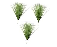 Warmhm 3Pcs Fiore Artificiale Simulazione Verde Decorazione Finta AllAperto Vaso In Rattan Matrimonio Gambo Della Pianta Cipolla Cespugli Arbusti Piante Artificiali