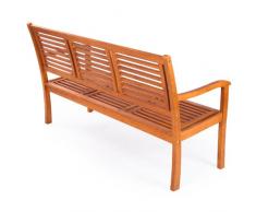 Ultranatura Serie Canberra Panca da Giardino a 3 Posti, Legno di Eucalipto