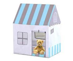 Floving Tenda per Bambini, Tenda per Bambino, Castello per Bambini, Blu, Rosa, Regalo di Compleanno, Interno / Esterno, Sala Giochi, Sicurezza e Non tossico. (Blue)