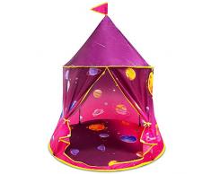 Tenda da gioco per bambini Tenda da principessa per ragazze, Tenda da castello pop-up Tende per bambini per interni ed esterni, Casetta con borsa da trasporto, Regalo per il compleanno
