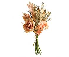 Jewlri Mazzi Fiori Artificiali Mazzo Fiori Finti Fiore di Seta Decorazioni Combinato per Matrimoni Composizione Floreale Casa Soggiorno Ufficio Giardino Patio Retro Rose champagne
