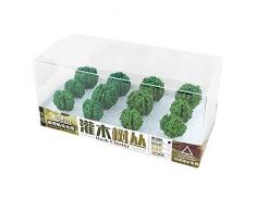 CSYANXING Modello di simulazione alberi fai da te scenario alberi in miniatura albero cespuglio per scala 1:35/1:48/1:72/1:87, 12PCS