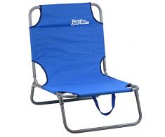 just be... Spiaggina Mare Pieghevole In Alluminio - Sedia Sdraio Da Spiaggia Da Giardino Da Campeggio Da Esterno - Sdraietta Mare Portatile Leggero - Sdraia Sediette Mare Multiuso