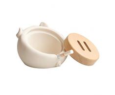 Posacenere antivento con coperchio in poliresina, adatto per auto, giardino, casa, ufficio, bar Bianco bianco 11*8cm