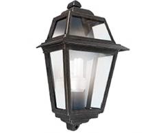 ROMA I301 N Lanterna mezza a parete Plafoniera Lampada in alluminio per esterno giardino Made in Italy Prodotta da Valastro Lighting