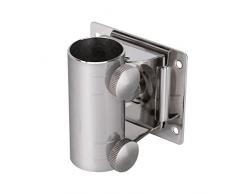 Base per Ombrello Regolabile Supporto per ombrellone da Pesca con Staffa Fissa in Acciaio Inossidabile per Scatola da Pesca