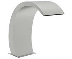 Tidyard Fontana a Cascata da Giardino per Lagnetto e Piscina in Acciaio Inox 304 30x60x70 cm,Cascata da Giardino in Acciaio Inossidabile,Fontana da Giardino,Fontana Laghetto,Cascata Laghetto