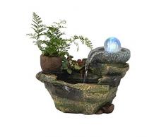 SONIRY Miniature Decorativi in Resina Rockery Fontana Feng Shui Ornament Office Home Desk Bonsai Figurine Home Decor Regalo di Nozze: B