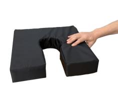 Gar Medical - Cuscino antidecubito a forma di ferro di cavallo, impermeabile, traspirante, in schiuma anatomica HR Comfort, cuscino per emorroidi e coccige, unisex, cuscino ortopedico