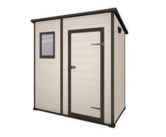 Keter Manor Pent- casetta in plastica da giardino, grandezza: 5 x 5, colore beige
