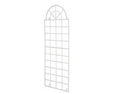 CLP Graticcio per Piante Rampicanti Viva in Ferro I Graticolato per Piante 180x70CM I Traliccio per Rampicanti, Colore:Bianco
