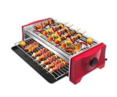 Griglia Barbecue Elettrica - Griglie per Barbecue Elettrico Senza Fumo 2000W con Vassoio Raccogli Grasso Bistecchiera Elettrica Barbecue da Balcone per Cenare con sul Balcone e sul Giardino