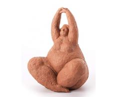 Amoy-Art Scultura Donna Statua Yoga Statuetta Decorative Resina Soprammobili Regali 26cm