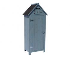 Habitat et Jardin Armadio da Giardino CABANON - 77 x 54.5 x 179 cm - Azzurro