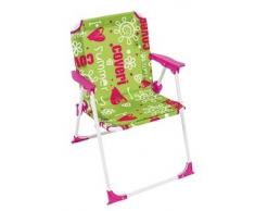 Enrico Coveri Set Composto Da Tavolo Più Ombrellone e 2 Sedie Pieghevoli Per Bambini In Acciaio e Tessuto Oxford Adatte Per Esterno, Giardino eTerrazza (VERDE)