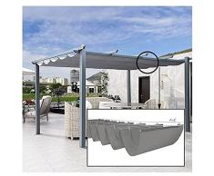 XJJUN Tenda Paralume Estensibile, Tenda A Rullo Scorrevole in Tessuto Traspirante Tenda A Onde A Vela Tenda A Rullo per Esterni Resistente allo Strappo, per Veranda da Giardino