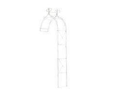 CLP - Arco per rose artigianale FILIPPO, in ferro verniciato a polvere, fino a 2 varianti di colore disponibili antik_weiss