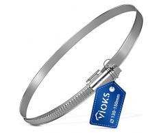 VIOKS Fascetta stringitubo 130-150 mm Ø in acciaio inox 150 mm tubo di ventilazione / fascetta per tubo / morsetto per tubo piscina / fissaggio tubo di scarico 130 mm