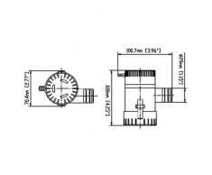 POMPA AUTOCLAVE ELETTROPOMPA PER ACQUA DOLCE AUTODESCANTE 12,5 12V CAMPER BARCA
