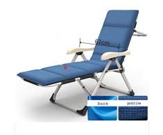 NOALED Lettino Prendisole da Giardino Sedia a dondolo Poltrona reclinabile e pieghevole NAP Poltroncina multiuso con materassino Recliner