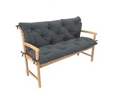 Cuscino trapuntato per panca dondolo altalena elegante e comodo per giardino terazza ampia scelta di colori e dimensioni