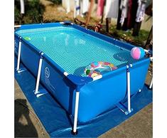 Piscina Gonfiabile, Piscina con Cornice Rettangolare Piscina Giardino Familiare, Piscina per Bambini Adulti Piscina Grande Piscina Privata Ovale (Colore: 22015060cm)