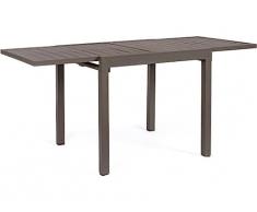 TAVOLO PELAGIUS ALLUNGABILE 83/166X80 MARRONE CAFFE BIZZOTTO DA ESTERNO GIARDINO INTERNO