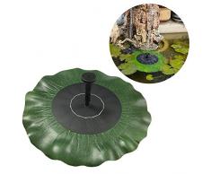 UISEBRT Fontana a zampillo a energia solare, 1,4 W, pompa per laghetto, giardino, uccelli, laghetto, contenitore per pesce, giochi dacqua