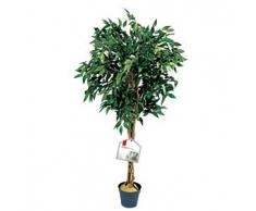 De Vielle 1,2 m Artificiale Albero di fico, 1344 Realistico Foglie Verdi pianta in Vaso