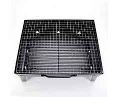 JMAHM pieghevole Outdoor – Carrello barbecue grill portatile pieghevole Grill da tavolo per giardino campeggio Party barbecue