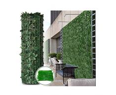 EIYCY siepe Finta edera Rete Frangivista Ombreggiante con Foglie Finte edera Artificiale Recinzione (Size:1x10m)