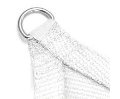 Estexo Parasole Protezione vela ombra Dispenser Parasole Protezione UV HDPE 3x3x3m bianco