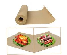 Mobestech Rotolo Di Bbq Carta Macellaio Per Affumicare Utensili Cucina A Base Di Carne Carta Forno Non Sbiancata Carta Forno Per Forno Utensili Cucina Barbecue Di Carta