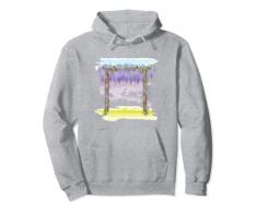 Pergola, giardino, piante rampicanti, cottage, campagna Felpa con Cappuccio