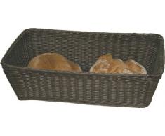 Cestino per il pane cestini marrone scuro GN 1/1 53 x 32,5 x 15,0 cm in Polirattan per stoviglie lavastoviglie adatto