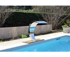 Cascade INOX 316 - Fontana per piscina, modello Cobra, altezza 80 cm