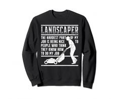 Trinciatrice divertente per la cura dellerba del paesaggista Felpa