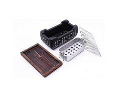 JIRCA Griglia A Carbone Professionale per Barbecue Allaperto da 1 A 3 Persone, Barbecue Portatile per Picnic, Utensili per Barbecue A Carbone, Riunione di Famiglia su Balcone E Giardino, Campeggio