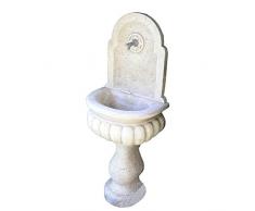 Arte 2000 Fontana da parete in marmo Chiampo scolpito a mano